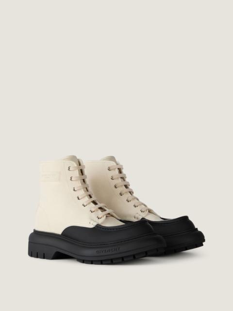 Givenchy GIVENCHY CARGO DESERT BOOTS IN CANVAS AND GUM LEATHER