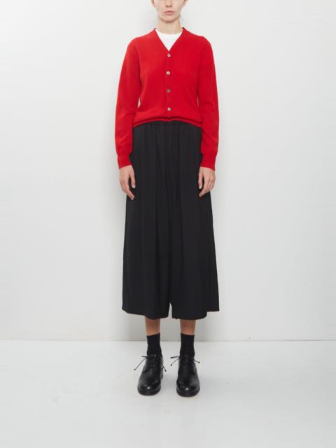 Comme Des Garçons Tropical Wool Elasticated Waist Wide Pants