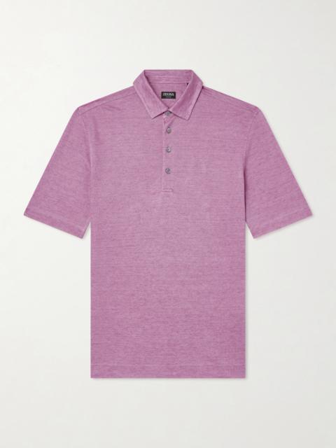 ZEGNA Oasi Linen Polo Shirt