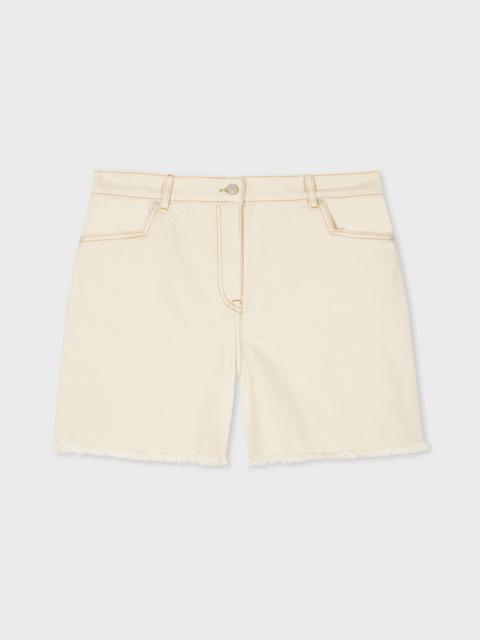 Paul Smith Ecru Denim Shorts