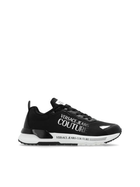 Dynamic logo-print sneakers