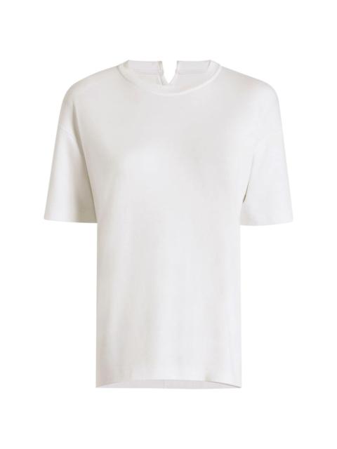 Another Tomorrow Luxe Seamed cotton T-shirt