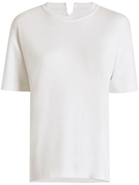 Another Tomorrow Luxe Seamed cotton T-shirt