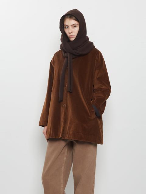 CASEY/CASEY Fine Wool Hooded Scarf — Ebony