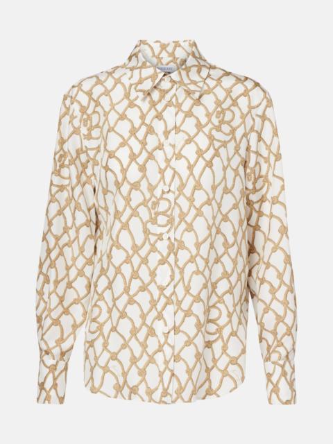 Burberry Printed silk shirt