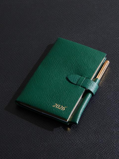 Smythson Panama Cross-Grain Leather 2026 Weekly Diary with Pencil