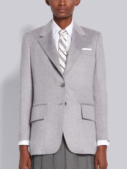 Light Grey Cashmere Wide Lapel Jacket