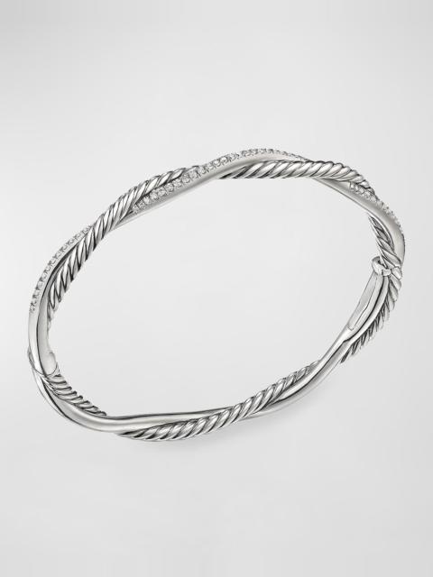 DAVID YURMAN Petite Pave Twisted Wire Bracelet with Diamonds