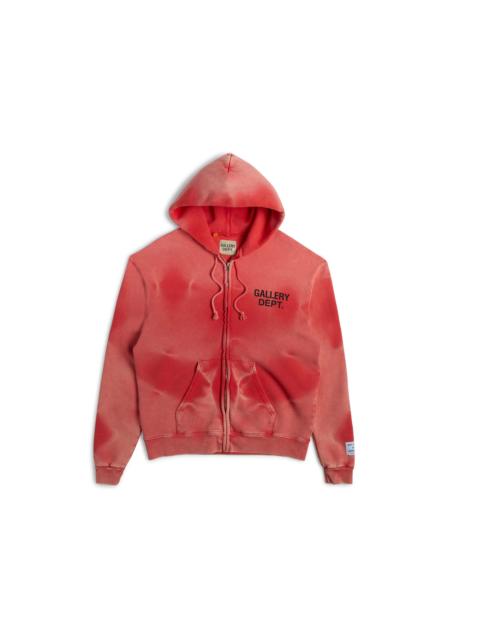 GALLERY DEPT. Gallery Dept. Zip Up Hoodie Sun Faded Red