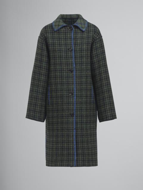 Marni DOUBLE FACE CHECK WOOL COAT