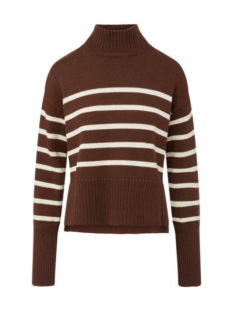 VERONICA BEARD LANCETTI NAUTICAL-STRIPE SWEATER
