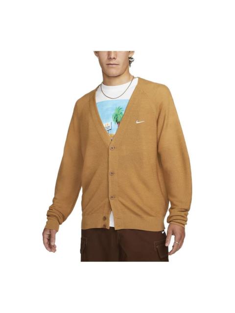Nike Nike Logo Cardigan 'Brown Beige' DQ6307-722