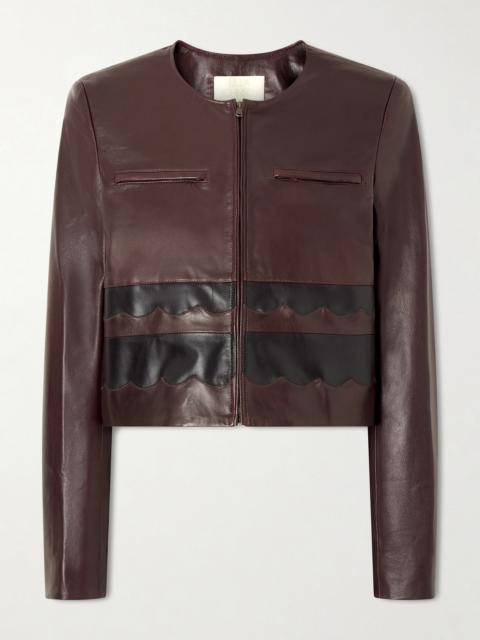 ULLA JOHNSON Callisto Paneled Leather Jacket