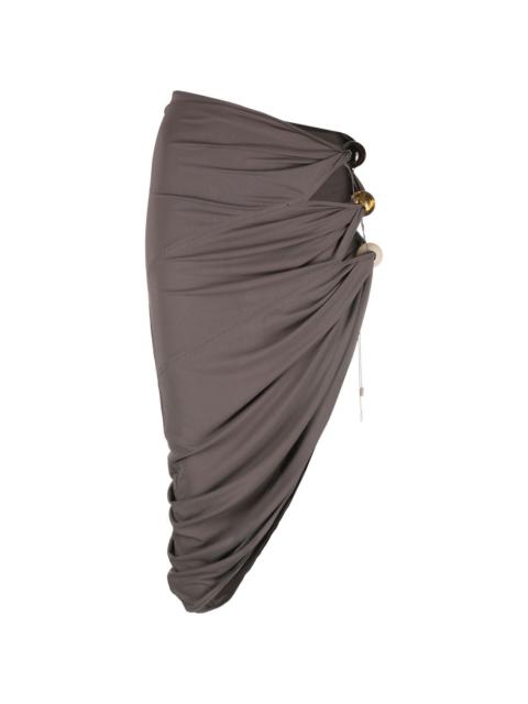 La Perola cut-out asymmetrical skirt