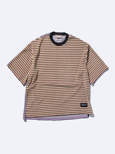 STRIPED SHORT-SLEEVED T-SHIRT