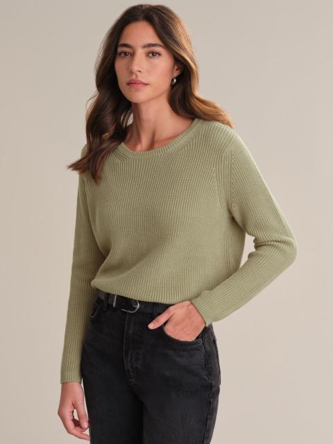 525 america Emma: Crewneck Shaker Stitch Cotton Sweater