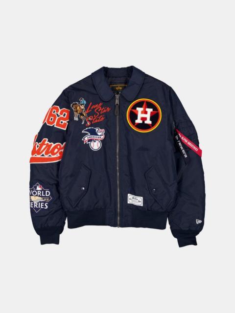 Nike HOUSTON ASTROS X ALPHA X NEW ERA MA-1 COLLARED BOMBER JACKET