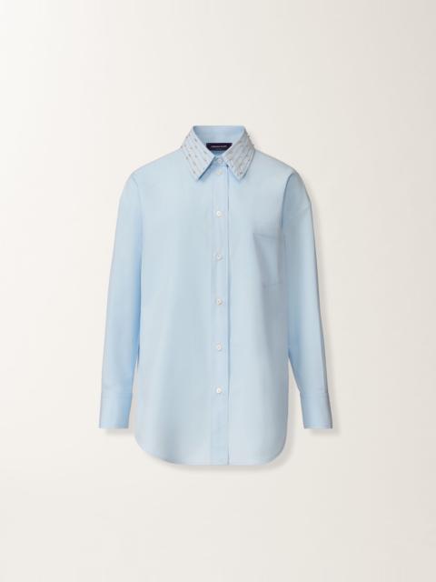 FABIANA FILIPPI Long sky blue poplin shirt