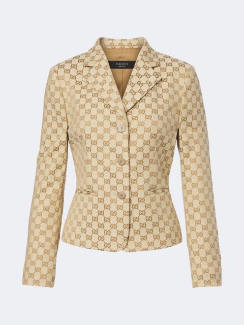GUCCI GG canvas cotton-blend blazer