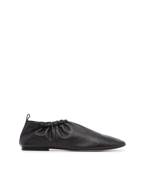 3.1 Phillip Lim ruched-details leather slippers