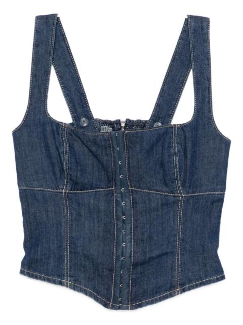 Reformation Tagliatelle denim top