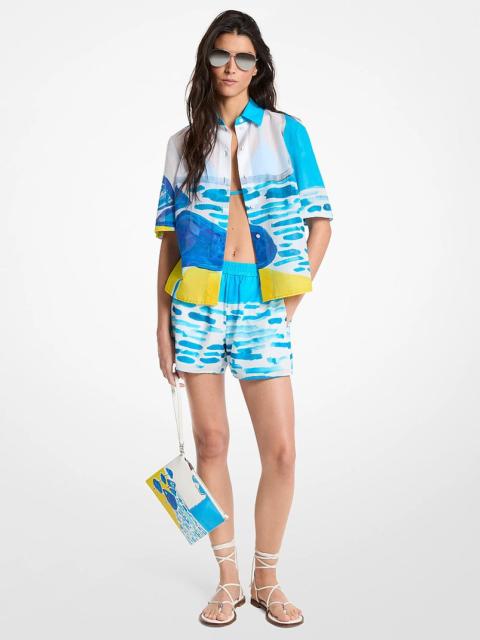 MICHAEL KORS Michael Kors X Christina Zimpel Cotton Lawn Shorts