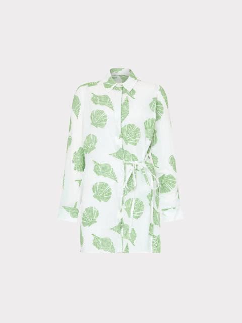 MILLY Cleo Embroidered Cover-Up Mini Dress