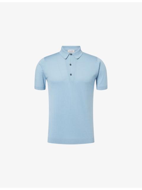 JOHN SMEDLEY Adrian Sea Island Cotton Polo Shirt