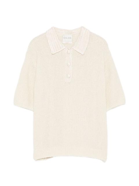 forte_forte cashmere polo top