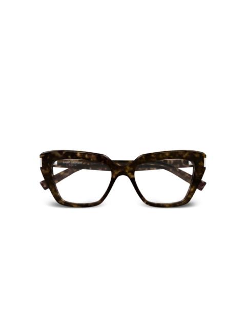 SAINT LAURENT geometric-frame glasses