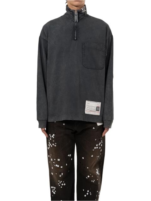 Maison MIHARAYASUHIRO Amateur Sewn Like Half Zip-up Long Sleeve T-shirt