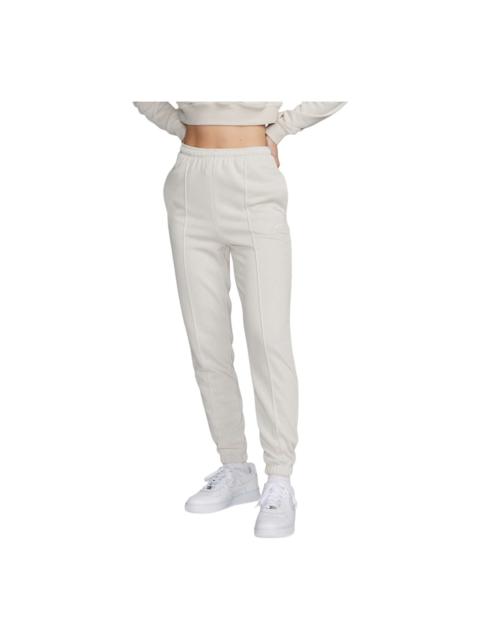 Nike (WMNS) Nike Sportswear Chill Terry Slim High Waisted French Terry Sweatpants Asia Sizing 'Light Orew