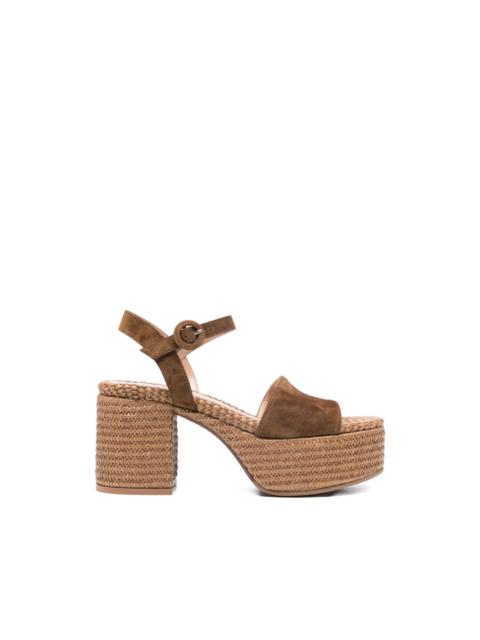 Gianvito Rossi suede platform sandals