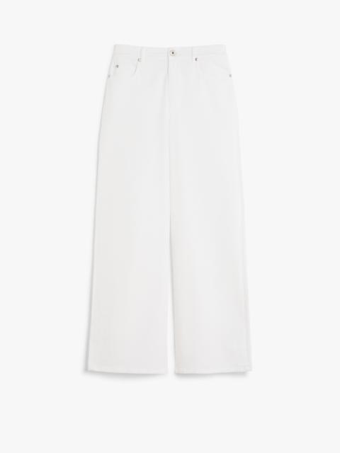 WEEKEND Max Mara MEDINA Cotton drill wide-leg trousers