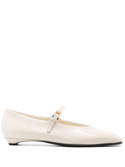 Prada patent-leather ballet flats