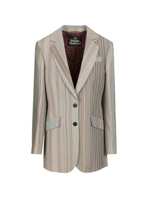 Vivienne Westwood striped buttoned jacket