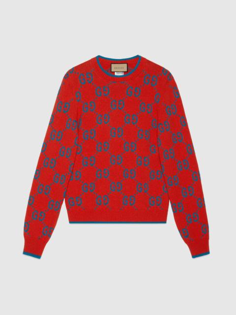GUCCI GG knit cotton jacquard sweater