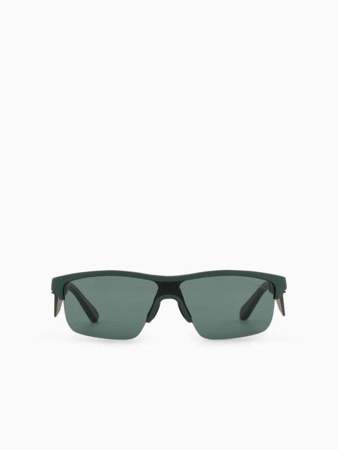 Irregular-shaped men’s sunglasses