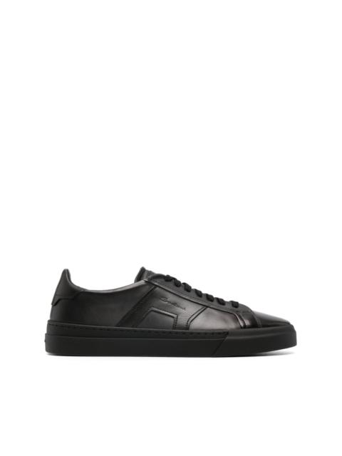 Santoni leather low-top sneakers