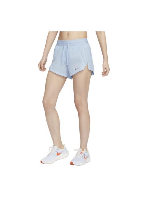 Nike (WMNS) Nike Running Division Mid Rise 3inch Shorts Asia Sizing 'Light Armory Blue' FN2716-440