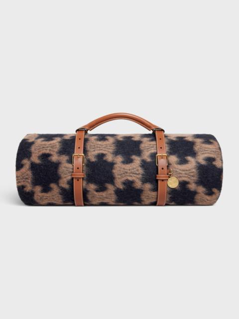 CELINE BLANKET AND BLANKET HOLDER IN CALFSKIN