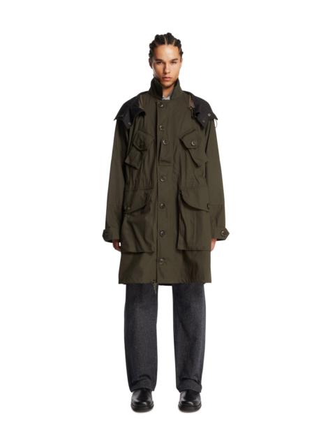 Maison Margiela Green Cotton Multi-Pocket Parka