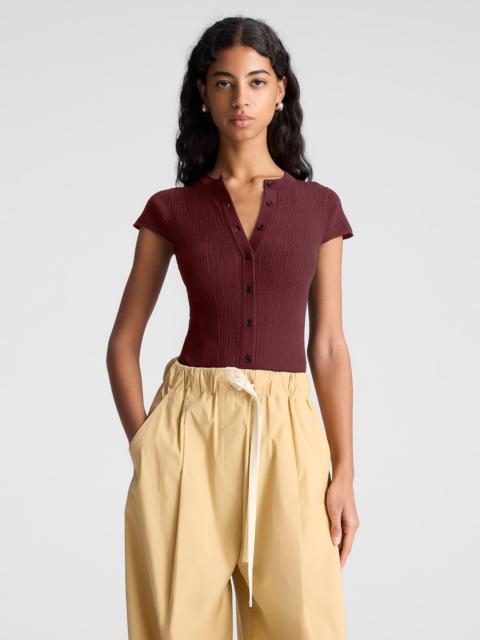A.L.C. Parker Fine Cotton Knit Cardigan