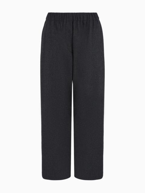 GIORGIO ARMANI Soft wool and cashmere flannel trousers