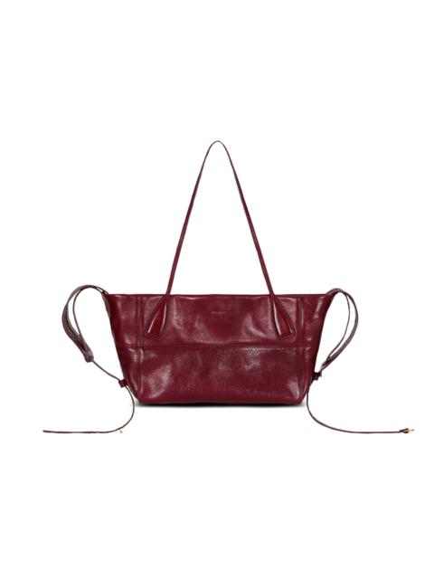 Balmain Small Track Zips calfskin tote bag