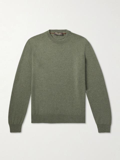 Loro Piana Slim-Fit Baby Cashmere Sweater Green