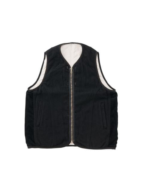 visvim WAWONA DOWN VEST (W/LI NEP TWEED) BLACK