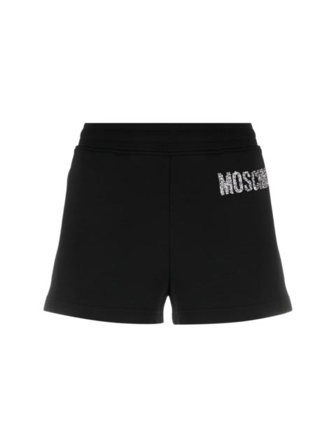 Moschino logo-embellished organic cotton shorts