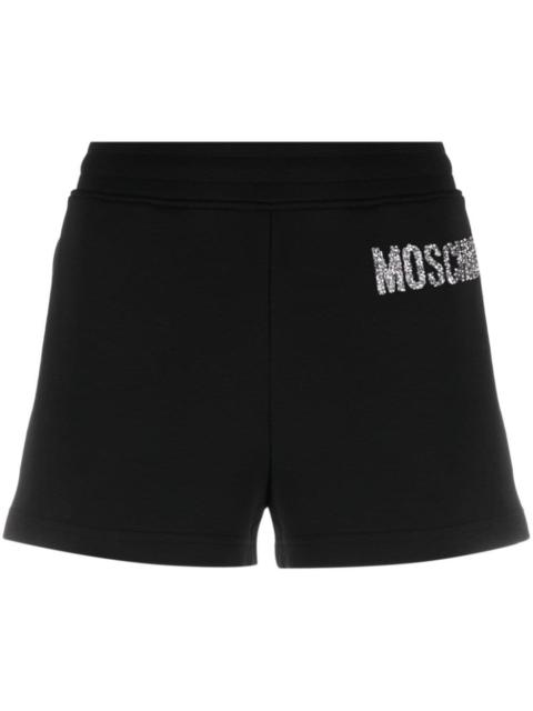Moschino logo-embellished organic cotton shorts