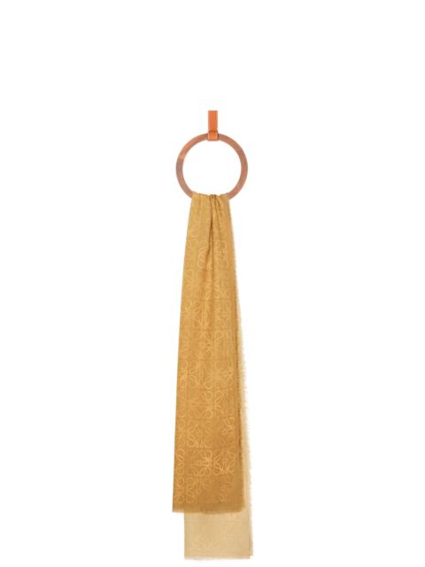 Loewe Cyanotype scarf in wool, silk and cashmere